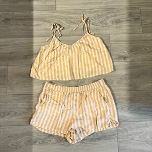 Abercrombie striped pajama set